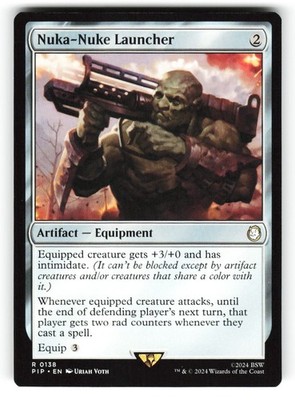 Nuka-Nuke Launcher #138 (NM) (Non-Foil) (R) (PIP) Magic MTG