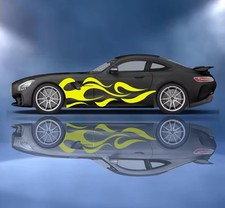 Japanese Inspired Anime Car Decals Itasha Side Decal Both Side Jdm Vinyl Flame