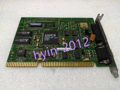 1Pcs Used ATON LCD-CRT 545/AT GEM A-03025-927-016 ISA graphics card CIU03019-1 #