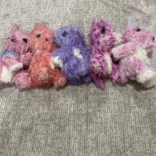LOT of 5 Little Live Pets Scruff A Luvs -3 Diff Bunnies & 2 Kitty Cats. - MOOSE
