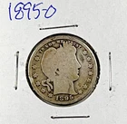 1895-O Barber Quarter: Good +
