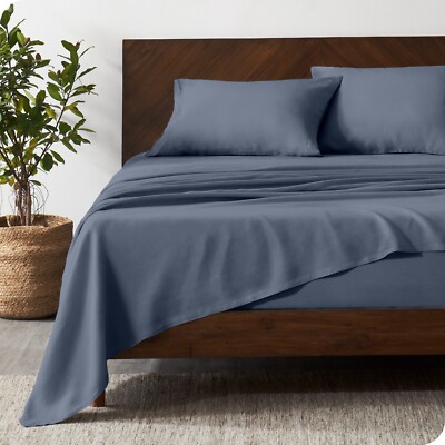 Luxury 100% Linen Sheet Set - Deep Pockets - Easy Fit - by Bare Home