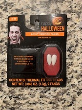 Halloween Adult Vampire Fangs Thermal Fit Costume Accessory Reusable Fake Teeth