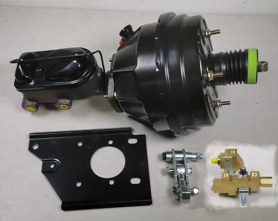 1966-1970 Mopar 8'' Dual Bendix Style Power Brake Booster Conversion Kit w/ Valve
