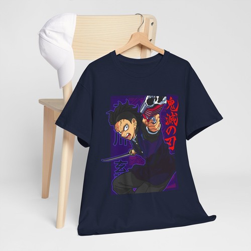 Genya Shinazugawa T-Shirt Kimetsu No Yaiba Demon Slayer Tanjiro Tee All Size - 第 9/9 張圖片