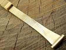 Vintage NOS Unused Gilden Stainless Steel Watch Band 10mm-14mm Sliding Clasp