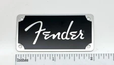 Fender Spaghetti Logo for Amp or Case Badge Custom Made Silver Aluminum 