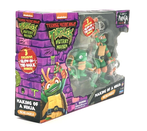 TMNT Mutant Mayhem Glow-in-the-Dark Making of A Ninja Action Figures -You Choose - Picture 13 of 15