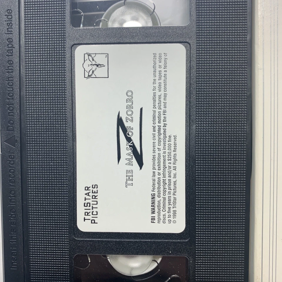 The Mask Of Zorro VHS Rare Screener Vtg VCR FYC For Your Consideration Academy - Image 2 of 4
