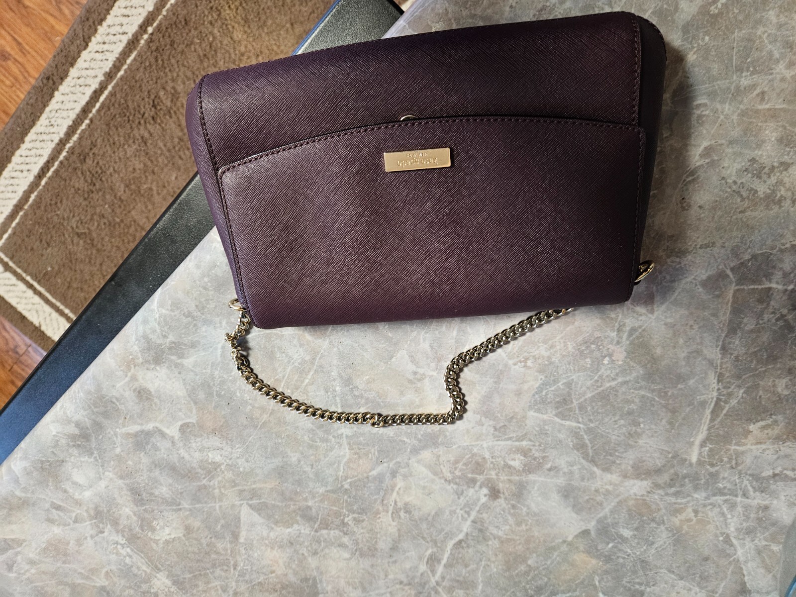 Kate Spade New York Crossbody leather Purse Burgundy RN: 0102760 CA ...