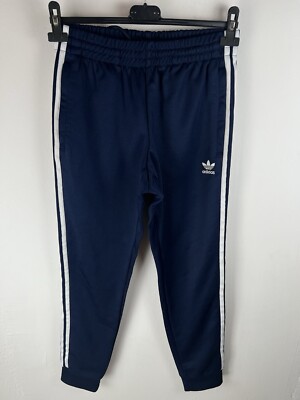 Adidas Navy Blau Weiß Jogginghose Trainingshose Herren Größe Small Pantaloni Uomo Gr. S