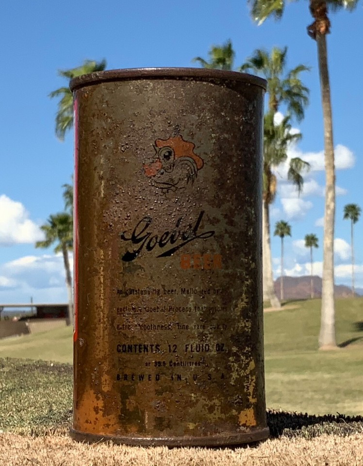 12oz Goebel Flat Top Beer Can Tuff eBay