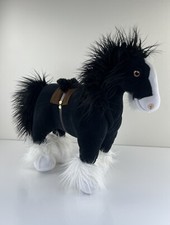 Disney Store Angus Merida Black Shire Horse From Brave 15" Plush Stuffed Animal