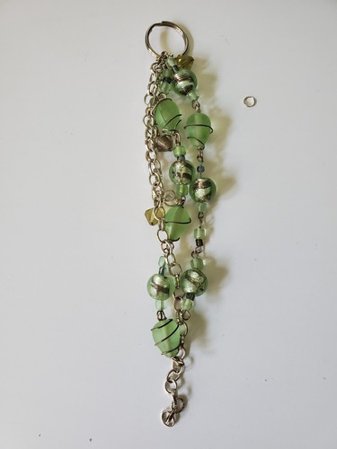 Handmade Beaded Bag Charm Purse Charm Keychain - Picture 4 of 4
