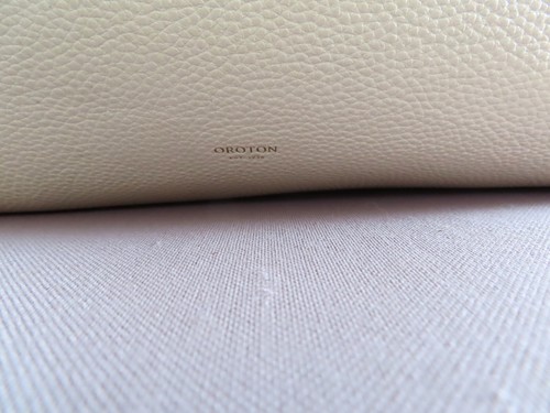 Oroton Margot Rare egg shell Large tote bag shopper ex cond genuine leather bag - Picture 15 of 23