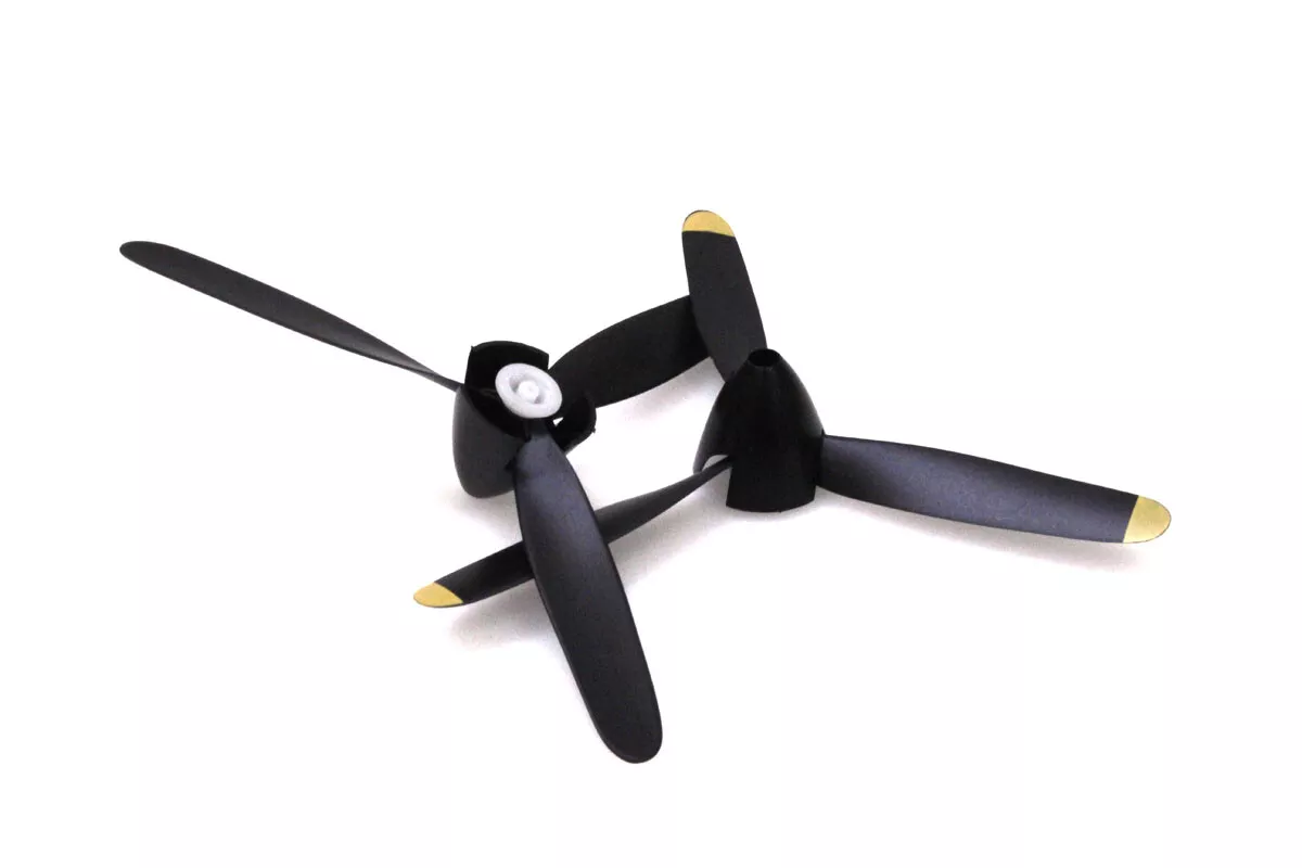 Rage RC 3 Blade Propeller Spinner Set 2 Spitfire Micro Warbirds