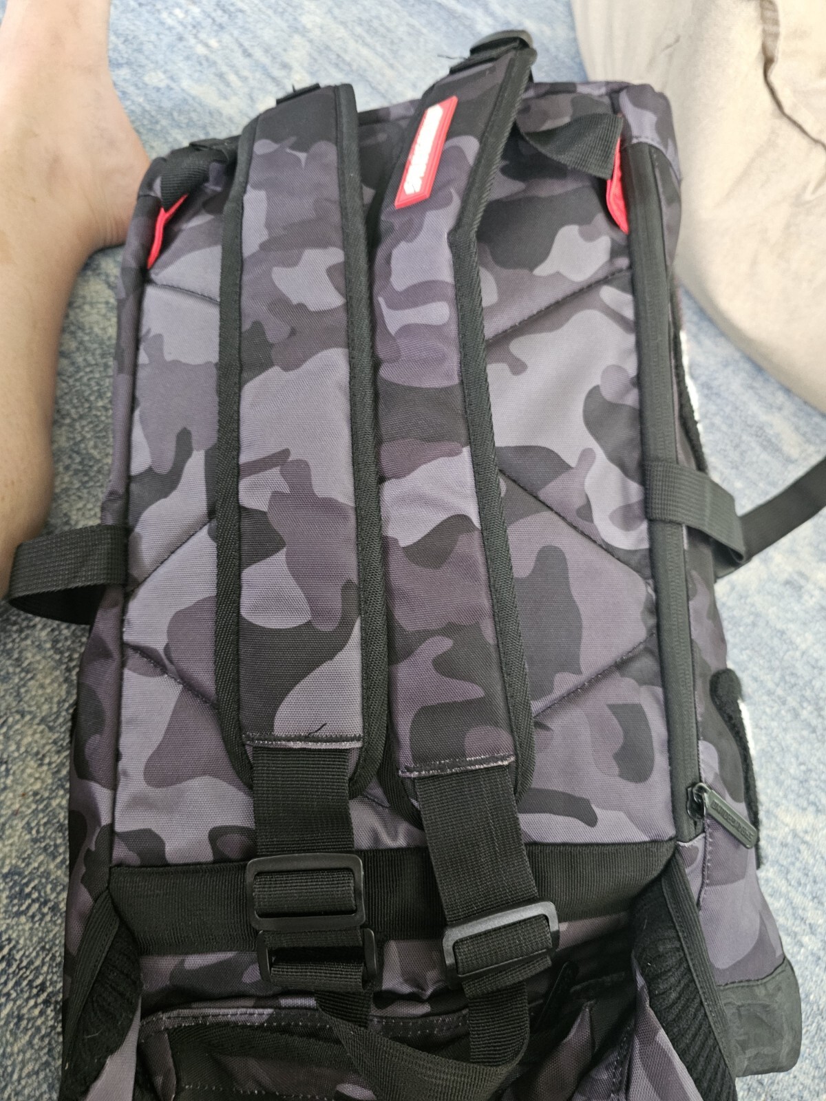 Spray Ground Backpack Black Army Pattern Shark - image 17