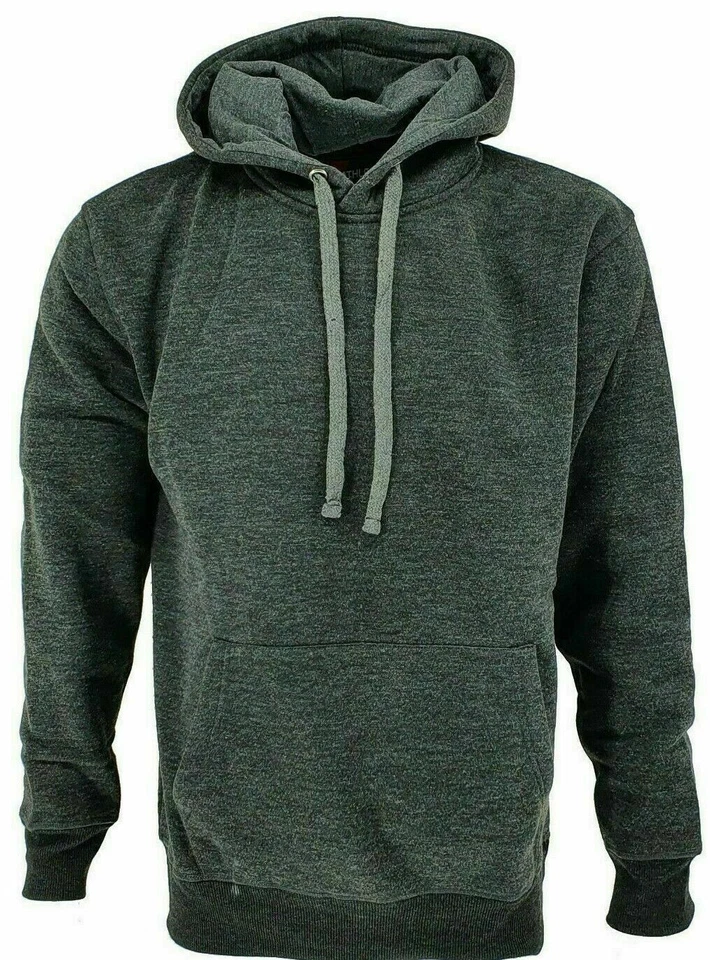 MENS PLAIN HOODY HOODIE CLASSIC PLAIN HOODED SWEATSHIRT HOODIE DRAWSTRING POCKET - Image 3 of 4