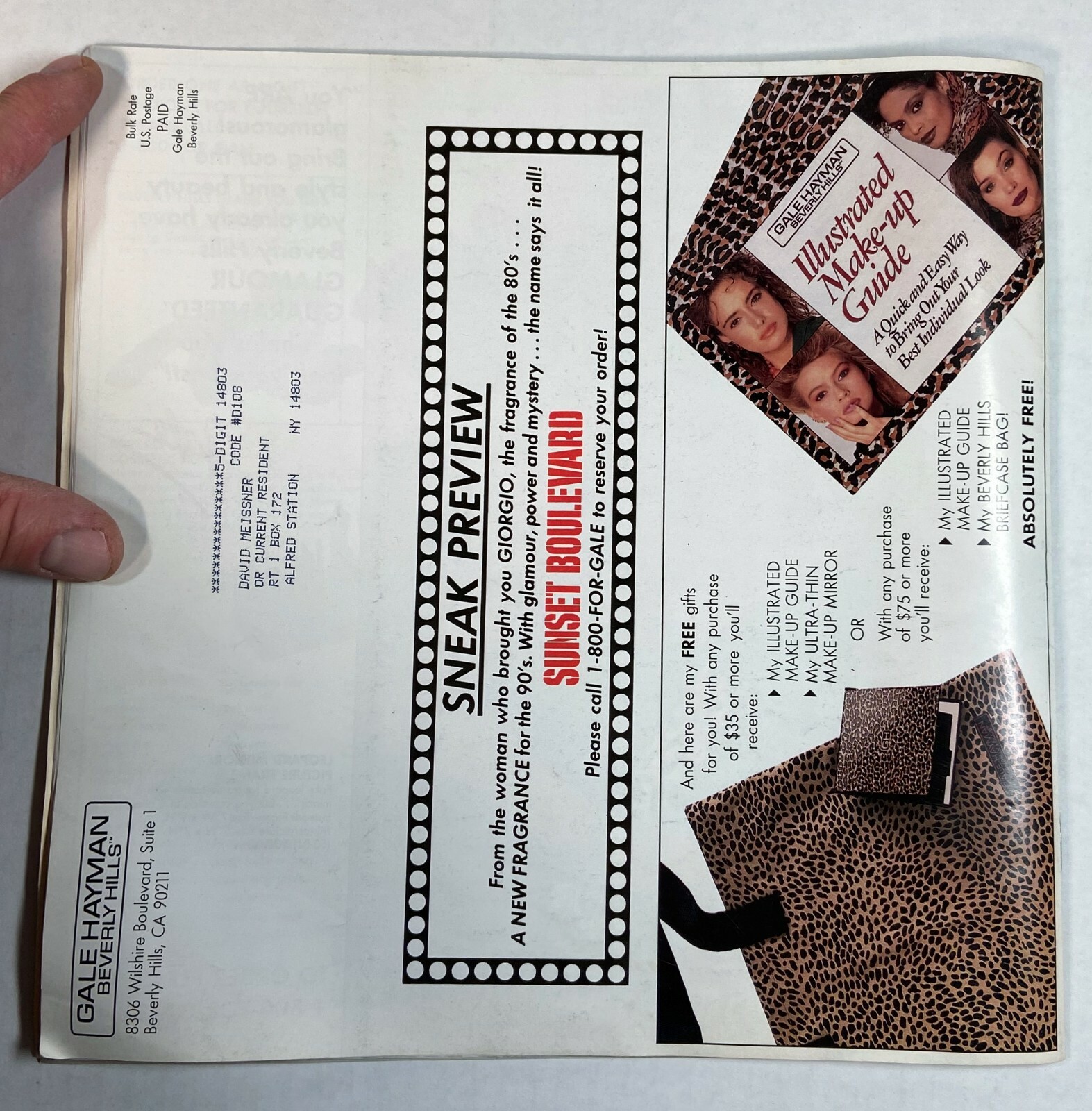 ULTRA RARE Catalog 1988 Gale Hayman Catalog Beverly Hills Makeup