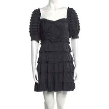 Ulla Johnson square neckline puff sleeve mini dress Size 14