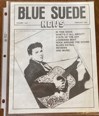 BLUE SUEDE NEWS VOL 1 NO 1 (February 1986) Featuring RICK NELSON On The Cover