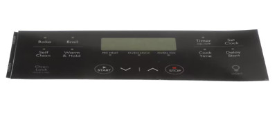 Frigidaire 316633004 Overlay, Control, Black, Range