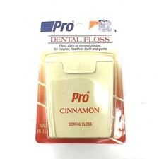 Vintage PRO Dental Floss Cinnamon Flavor 100 Yards USA Made Rare