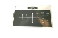 FORD 2000 3000 TRACTOR 4 SPEED TRANSMISSION GEAR SHIFT PATTERN DECAL C5NN7B292C