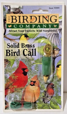 Vintage originale Mockingbird Canada Wild Bird Call ottone massiccio e legno di betulla NUOVO