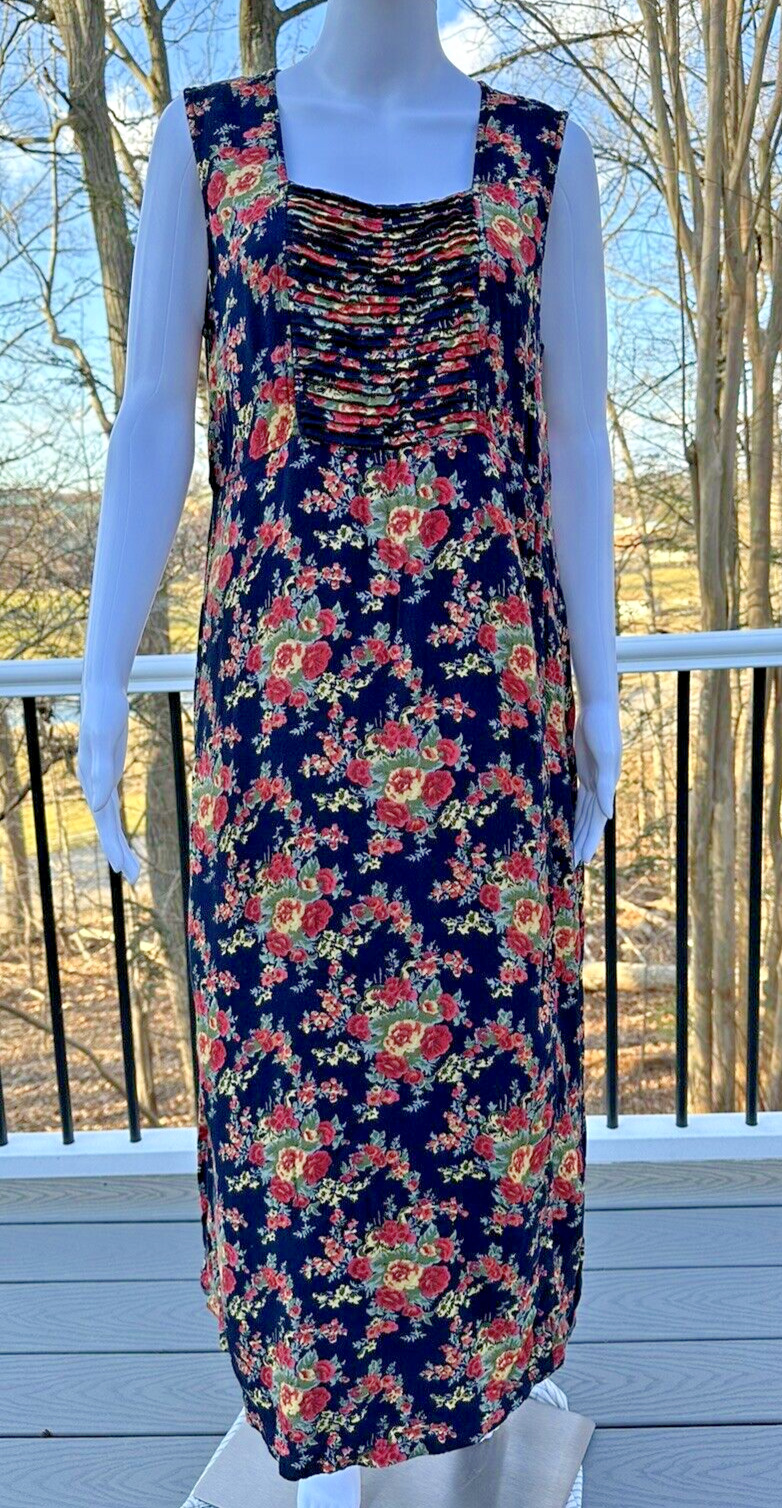 April Cornell Sz S Sleeveless Maxi Floral Dress N… - image 1