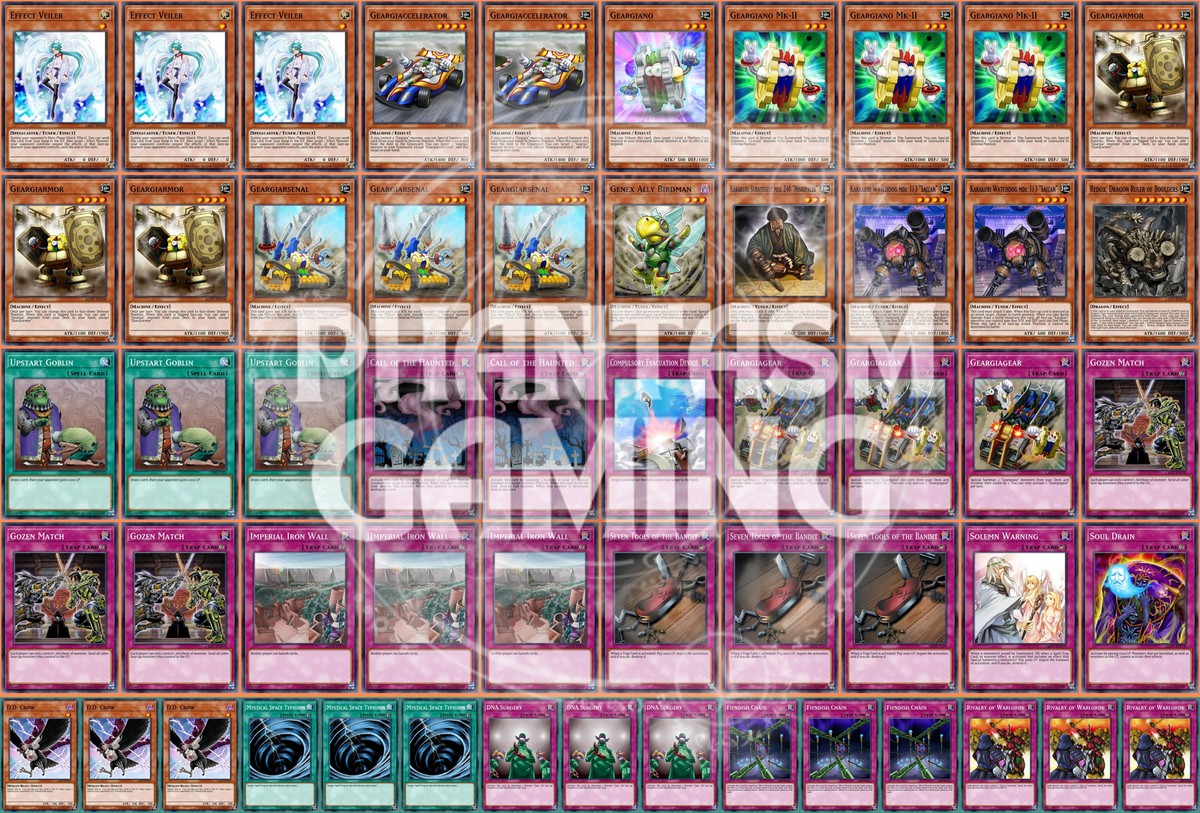 Karakuri Geargia Deck Effect Veiler Gozen Match Fiendish Chain Yugioh | eBay