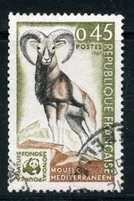 STAMP / TIMBRE FRANCE OBLITERE N° 1613 / FAUNE / MOUFLON MEDITERRANEEN