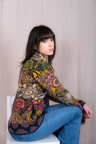 Kooi Knit Cardigan Coat (Lamb) Wool Multicoloured Multicolour - Picture 3 of 6