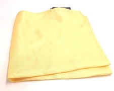  95 Club Room Mens Dress Classic Handkerchief Solid Yellow Silk Pocket Square