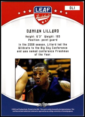 2012-13 Leaf Retail #DL1 Damian Lillard - RC FREE SHIPPING! - Picture 2 of 2