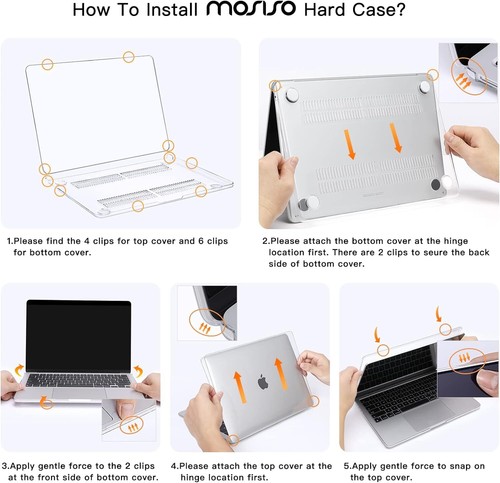 Funda rígida Mosiso para MacBook Air 13,6 pulgadas 2022 2023 A2681 M2 bolsa funda - Imagen 18 de 22