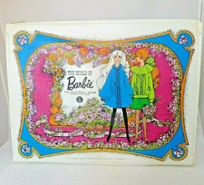 Vintage Mattel 1968 World Of Barbie Double Doll Vinyl Carry Case Nice Condition