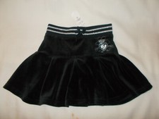 The Childrens Place Girls Size 6 Black Cotton Velveteen Skirt Skort NEW