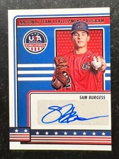 2023 USA BB Stars & Stripes Natl Team Dev Program Signatures Sam Burgess