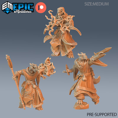 Epic Miniatures Sunrise Tavern Half Dragon Sorcerer - 28mm scale - Dragon