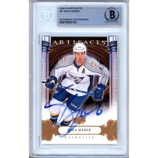 Shea Weber Signed 2009-10 Upper Deck Artifacts #57 Card AUTO Beckett Predators