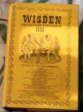 Wisden Cricketers' Almanack 1980 Hardback Book 117th Year. With Dustcover
