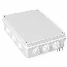 Outdoor Electrical Junction Box-XL 11 x 9 Inch Waterproof Plastic Box with Cover