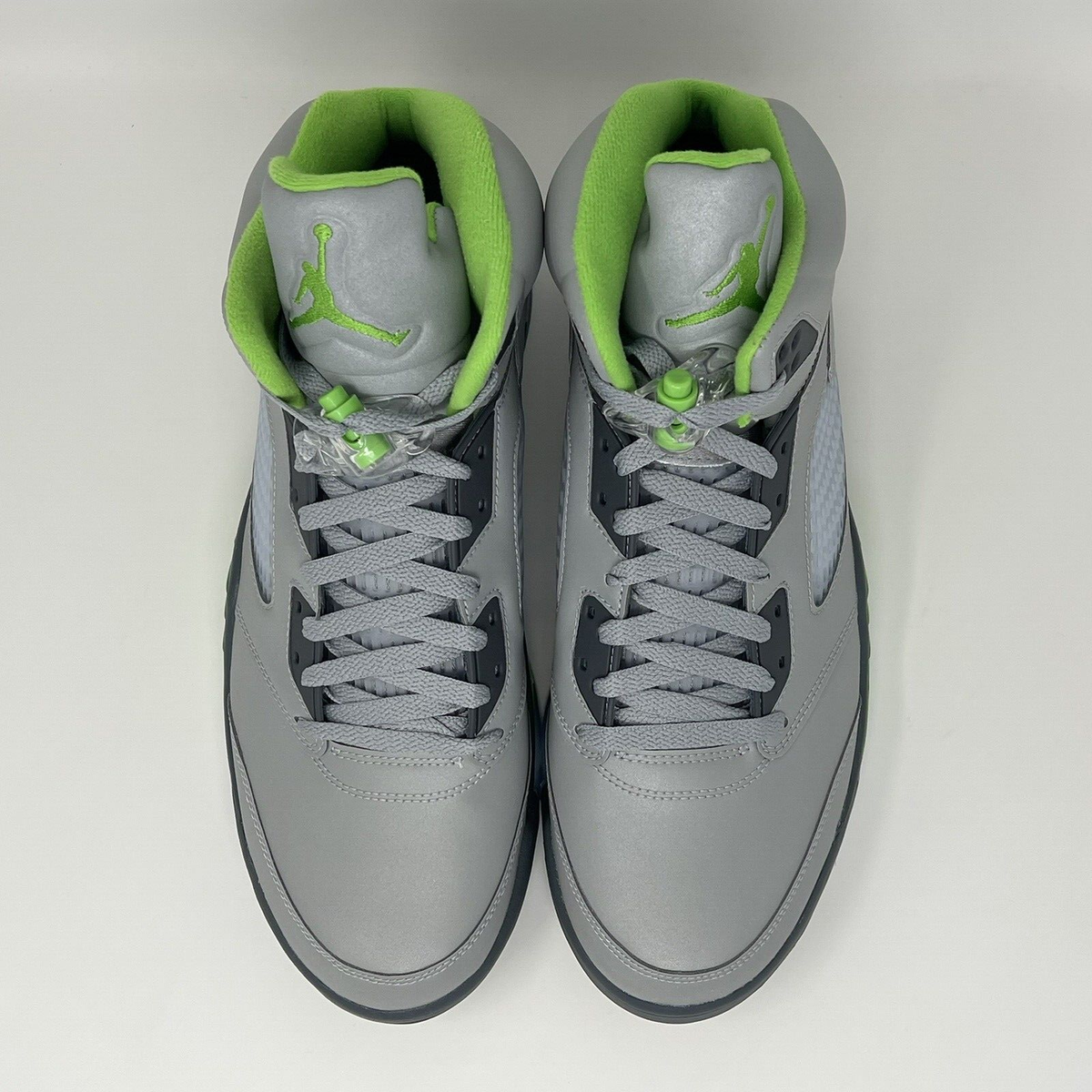 Nike Air Jordan Retro V 5 Green Bean 2022 Silver Grey Men's Size