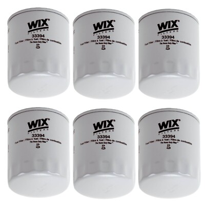 Wix Set of 6 Fuel Filters (Spin-On)