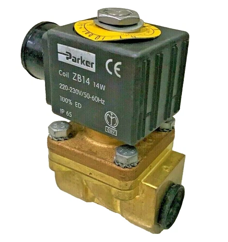 Parker PM116IN 360069 2/2 NC G3/8 Brass Solenoid Valve  ZB14 230/60 AC 14W