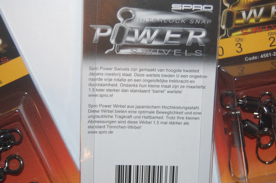 3 packs ss spro power swivels interlock snap size 2/0 28kgs (62lb) 4581-200 - Image 4 of 4