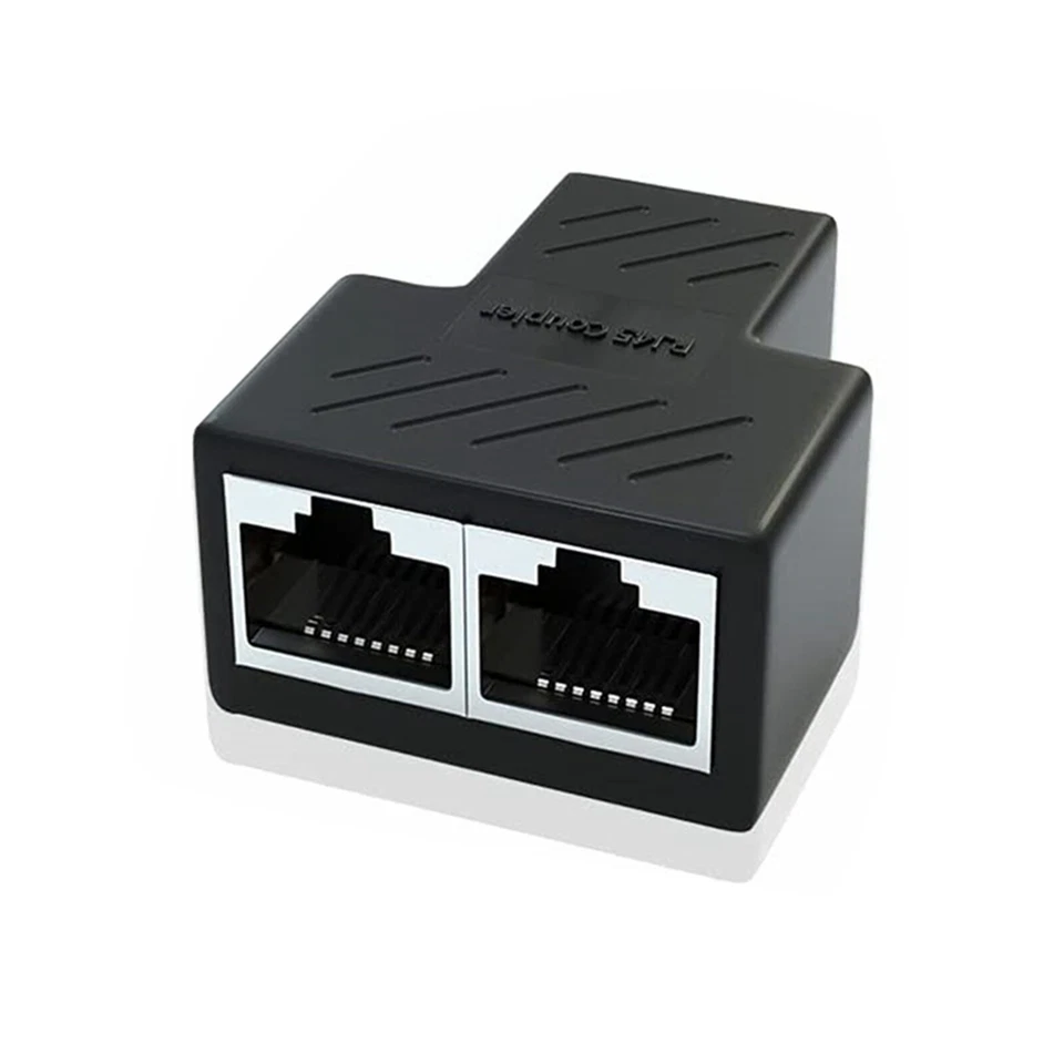 1zu2 RJ45 Splitter Adapter Netzwerk Verteiler Ethernet Cat5 Cat5e Cat6 LAN Kabel - Bild 4 von 4