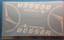 Decorazione vetri camion per Mercedes-Benz Actros *MIGLIORE* bianco lucido