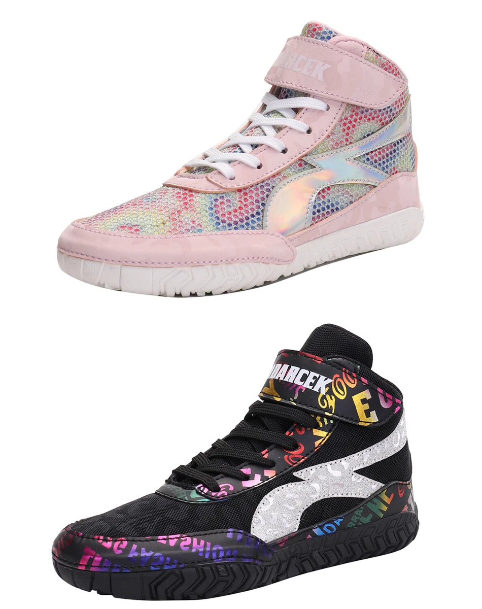 Wrestling Shoes Boxing Shoes for Kids Girls and Boys Lightweight and Breathable